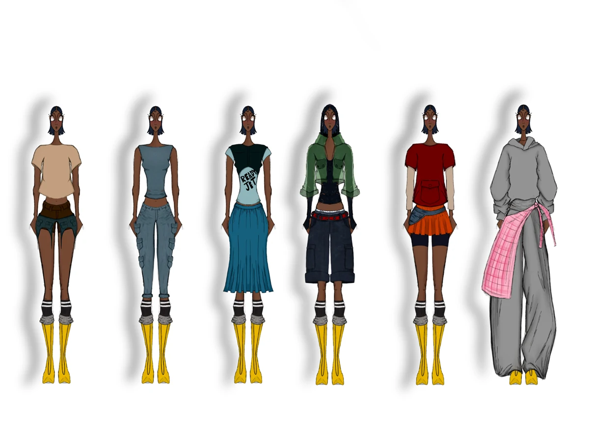 Fashion illustration by Amaury Sanders