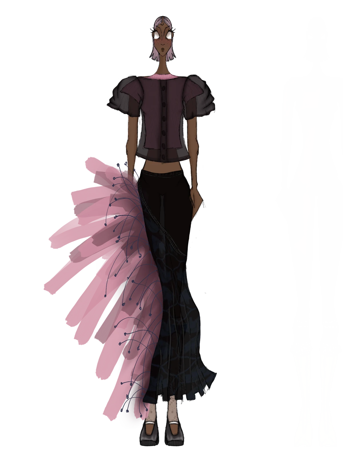 Fashion illustration by Amaury Sanders