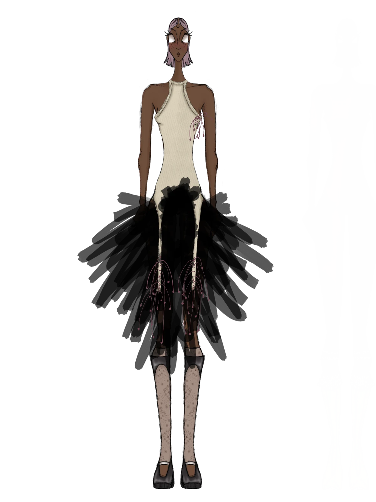Fashion illustration by Amaury Sanders