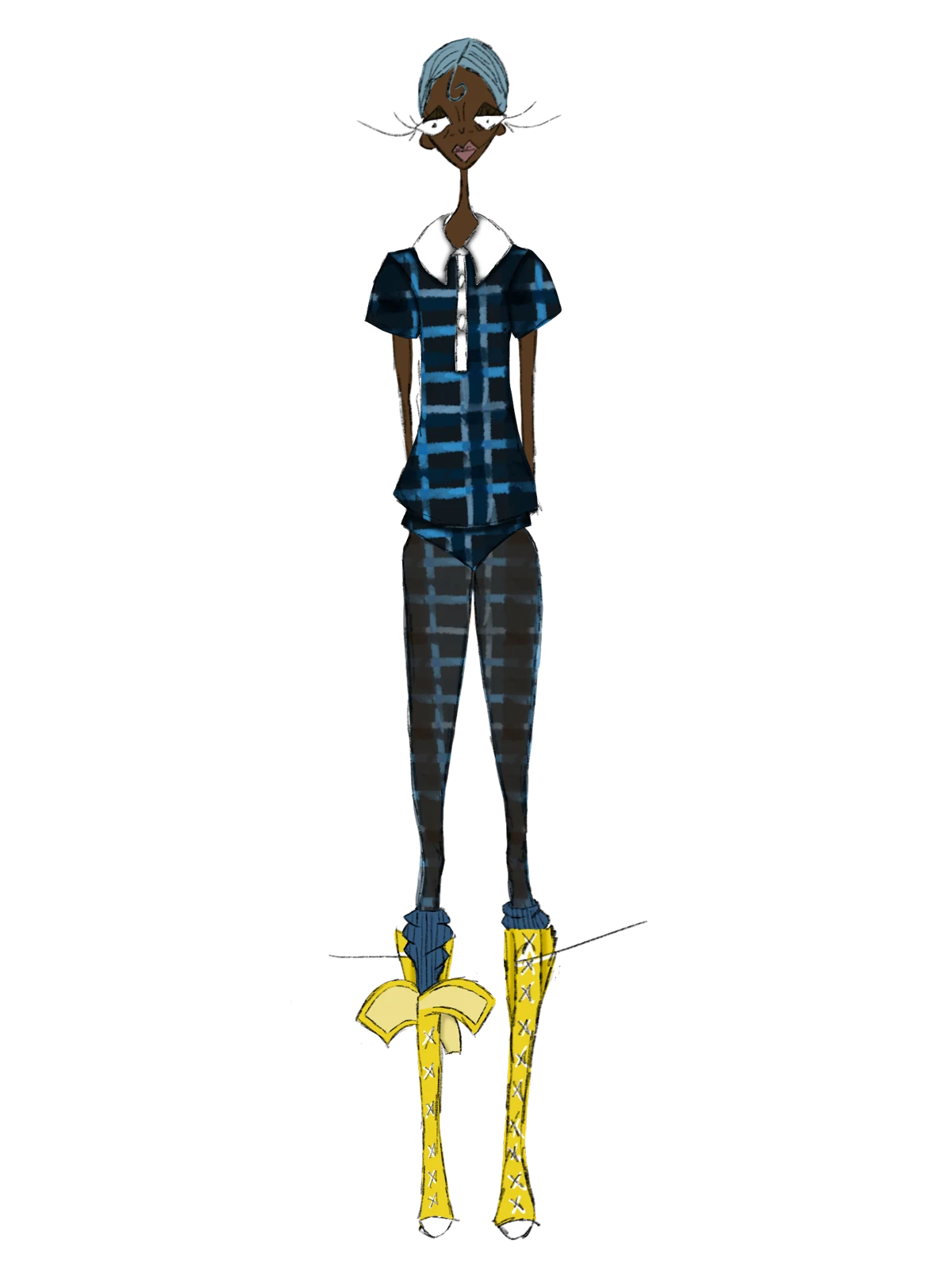 Fashion illustration by Amaury Sanders